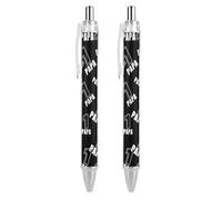 Daddy No.1 - Penna a sfera retrattile per la festa del papà, 0,5 mm, penna a sfera a punta media, 2 pezzi come da foto 2