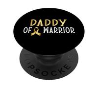 Daddy of a Warrior, nastro di supporto per la consapevolezza del cancro infantile PopSockets PopGrip Adesivo