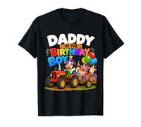 Daddy of The Birthday Boy Farm Tractor Party Theme Maglietta