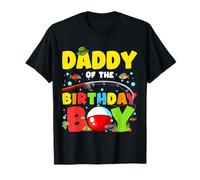 Daddy Of The Birthday Boy Pesca O-Fish-Ally Family Party Maglietta