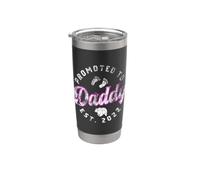 Daddy Promoted to Daddy for the Best Papà Bicchiere termico in acciaio inox doppia parete