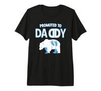 Daddy Promoted to Daddy for The Best papà Maglietta Premium