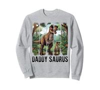 Daddy Saurus Brushstroke Design Dino Island Dad Look Felpa