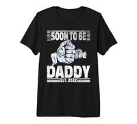 Daddy Soon To Be Daddy 2022 for The Best papà Maglietta Premium