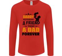 Daddy Un Papà Per Sempre Divertente Festa Del Papà Uomo Manica Lunga T-Shirt