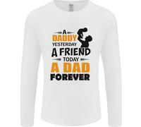 Daddy Un Papà Per Sempre Divertente Festa Del Papà Uomo Manica Lunga T-Shirt
