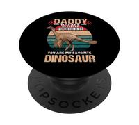 Daddy You Are As Fast As Struthiomimus Dinosaur Fathers Day PopSockets PopGrip Adesivo