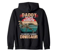 Daddy You Are As Smart As Velociraptor Dinosaur Fathers Day Felpa con Cappuccio