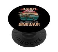 Daddy You Are As Smart As Velociraptor Dinosaur Fathers Day PopSockets PopGrip Adesivo