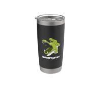 Daddygator Padre Alligatore Papà Festa del Papà Divertente gioco di parole Bicchiere termico in acciaio inox doppia parete