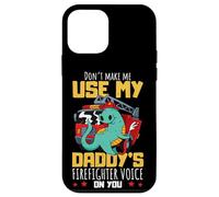 Daddy's Firefighter Voice Proud Kids - Camion dei pompieri a forma di dinosauro Custodia per iPhone 12 mini