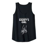 Daddy's Girl Watch Your Back, Regalo per Padre e Figlia Canotta, Donna, Nero, XL