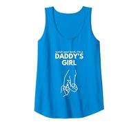 Daddy's Girl Watch Your Back, Regalo per Padre e Figlia Canotta, Donna, Zaffiro, S