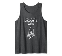Daddy's Girl Watch Your Back, Regalo per Padre e Figlia Canotta, Uomo, Grigio Scuro, M