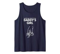 Daddy's Girl Watch Your Back, Regalo per Padre e Figlia Canotta, Uomo, Navy, L