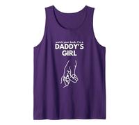 Daddy's Girl Watch Your Back, Regalo per Padre e Figlia Canotta, Uomo, Viola, XXL