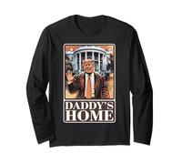 Daddys Home Casa Bianca Trump riprende l'America Patriot USA Maglia a Manica
