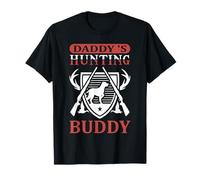 Daddy's Hunting Buddy Hunter Life Adventure Nature Lover Maglietta