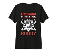 Daddy's Hunting Buddy Hunter Life Adventure Nature Lover Maglietta Premium
