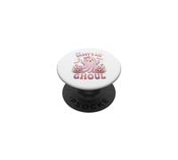 Daddy's Lil' Ghoul Funny Pastel Pink Ghost Halloween Graphic PopSockets PopGrip Adesivo