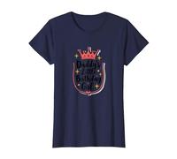 Daddy's Little Birthday Girl Dad of The Birthday Girl Crown Maglietta, Donna, Navy, 3XL