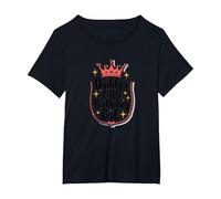 Daddy's Little Birthday Girl Dad of The Birthday Girl Crown Maglietta, Donna Plus-Size, Nero, 1X
