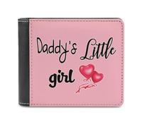 Daddys Little Girl - Portafoglio da uomo in pelle con scomparti per carte di credito, Stile:, Taglia unica