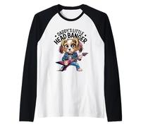 Daddy's Little Head Banger Puppy Rock Maglia con Maniche Raglan