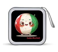 Daddy's Little Meatball CD Case Holder Portable 40 Capacità DVD Wallet Storage Organizer per Auto Viaggi, Stile:, Taglia unica