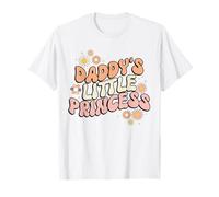 Daddy's Little Princess Groovy Floreale Maglietta