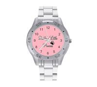 Daddy's Little Princess, orologio da polso da uomo, in acciaio inox, analogico, al quarzo, Stile:, regular, Bracciale