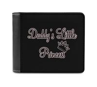 Daddy's Little Princess - Portafoglio da uomo in pelle con scomparto per carte di credito, Stile:, Taglia unica