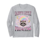 Daddy's Little Princess Raccoon Rainbow Bootleg Y2K Maglia a Manica
