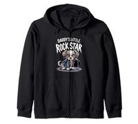 Daddy's Little Rock Star Puppy Microfono Abbigliamento Felpa con Cappuccio