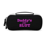Daddy's Little Slut - Astuccio portapenne portatile con zip, borsa da trucco da viaggio, organizer per cancelleria per l'home office