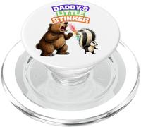 Daddys Little Stinker Bear Skunk Puzza campeggio nei boschi PopSockets PopGrip per MagSafe