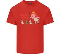 Daddys Princess Funny Unicorn Teddy Bear Uomo Cotton T-Shirt Tee Top