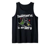 Daddysaurus è Il Mio Eroe Cute Doodle Kids Dad Dino Lovers Canotta