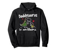 Daddysaurus è Il Mio Eroe Cute Doodle Kids Dad Dino Lovers Felpa con Cappuccio