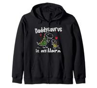 Daddysaurus è Il Mio Eroe Cute Doodle Kids Dad Dino Lovers Felpa con Cappuccio