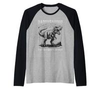 Daddysaurus Rex Funny Dinosaur Dad Father's Ultimate Alpha Maglia con Maniche Raglan