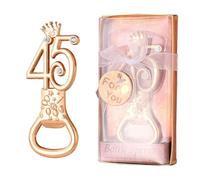 DADEA 1 Pezzi Apribottiglia 45 Anni,Apribottiglie 45 Anni Compleanno Dorati Con Corona,Apribottiglie Bomboniere 45 Anni Apribottiglie 45 Anni Matrimonio Bomboniere 45 Anni Compleanno (1P 45)
