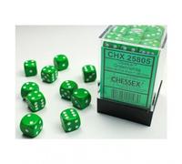 Dadi - 12 Mm - Opaque Verde/Bianco (Set Di Dadi 36 X W6)