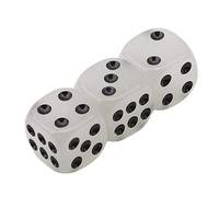 Dadi 6 Faces Luminoso Dadi 10 Pezzi Set Mahjong 14mm Fluorescente Divertente Glow In The Dark Bianco Acrilico Accessori Per Il Partito Popolare