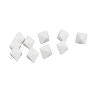 Dadi a 8 Facce per Giochi da Tavolo e Didattica Set da 20 Pezzi in Plastica Bianca Vuoti Fai da Te per Matematica Conteggio ed Educazione Infantile