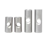 Dadi a botte per mobili, Confezione da 5-10 pezzi M4-M6 304 bulloni a barilotto con martello incorporato in acciaio inossidabile for mobili in legno(M6X18-5PCS)