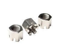 Dadi a castello sottili con intaglio esagonale in acciaio inossidabile 304 | M6-M20, 10 pezzi: for industriali, macchinari, automobili(M12)