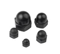 Dadi a cupola con tappo a ghianda in nylon 2-50 pezzi Dado esagonale esagonale in plastica riutilizzabile bianco nero da M3 a M20 for uso isolante