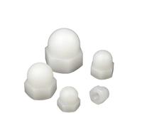 Dadi a cupola con tappo a ghianda in nylon 2-50 pezzi Dado esagonale esagonale in plastica riutilizzabile bianco nero da M3 a M20 for uso isolante