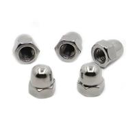 Dadi a cupola in acciaio inossidabile, Dado cieco M3-M16 DIN1587 304 A2 Acciaio inossidabile Confezione da 72 pezzi(M8 5pcs)